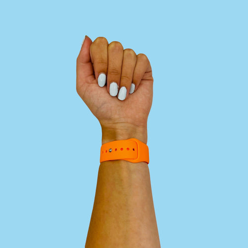 orange-huawei-honor-magic-watch-2-watch-straps-nz-silicone-button-watch-bands-aus