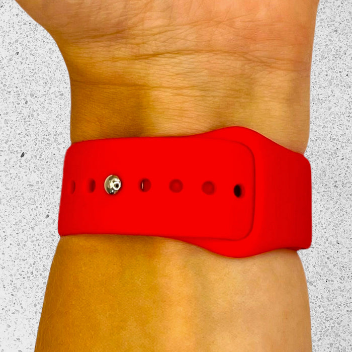 red-google-pixel-watch-2-watch-straps-nz-silicone-button-watch-bands-aus