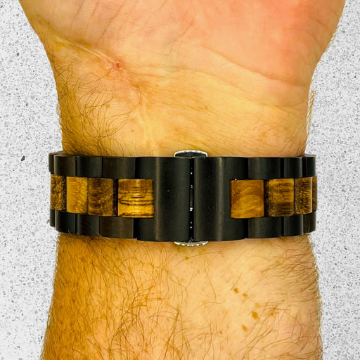 black-brown-garmin-approach-s70-(42mm)-watch-straps-nz-wooden-watch-bands-aus